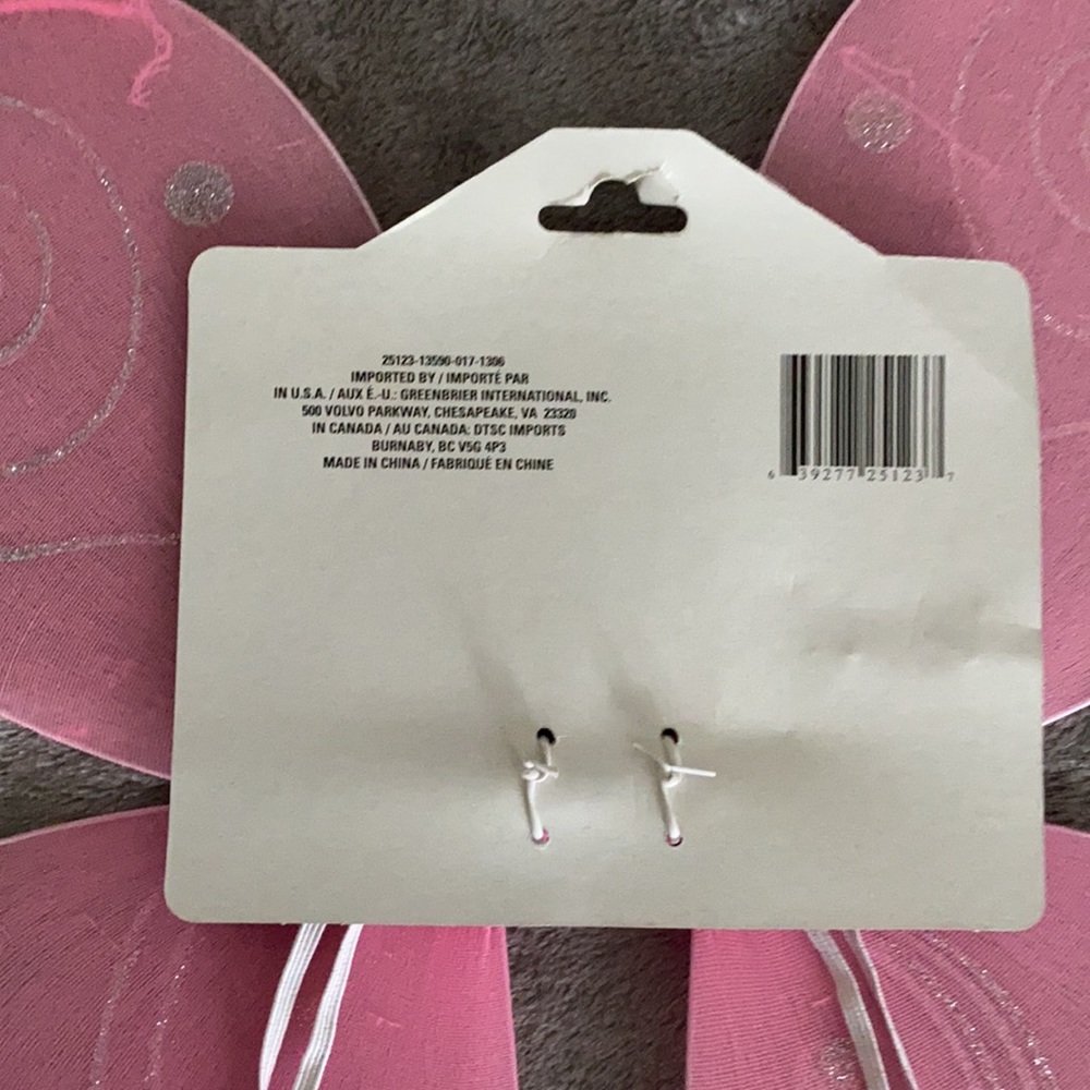 Pink & silver Fairy wings - Picture 3 of 5